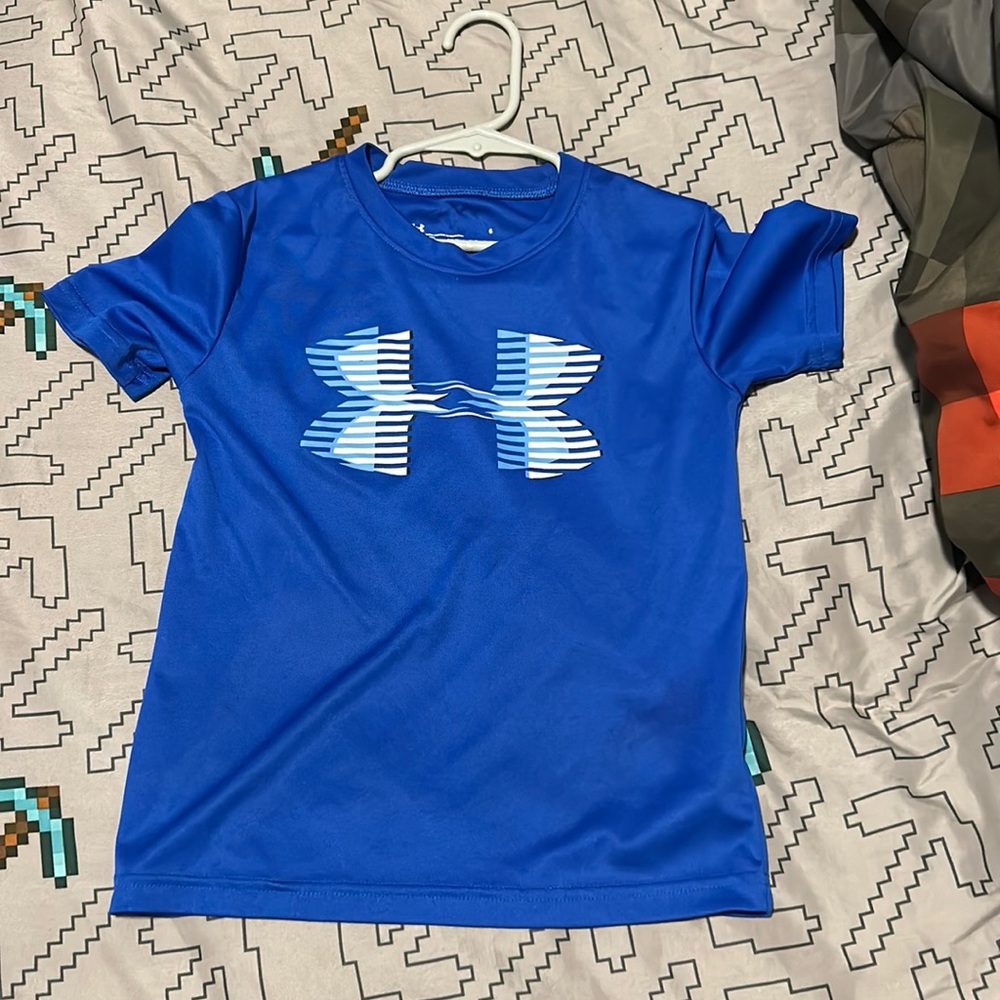 Boys UA blue shirt